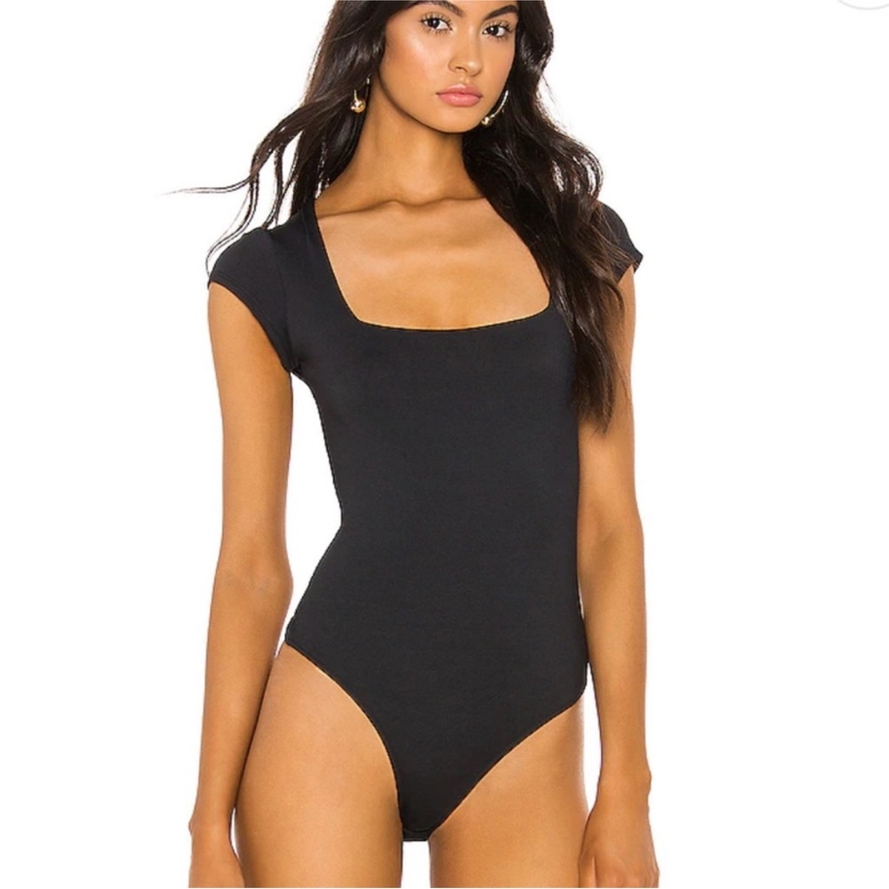 Free People Square Eyes Bodysuit in Black | Small